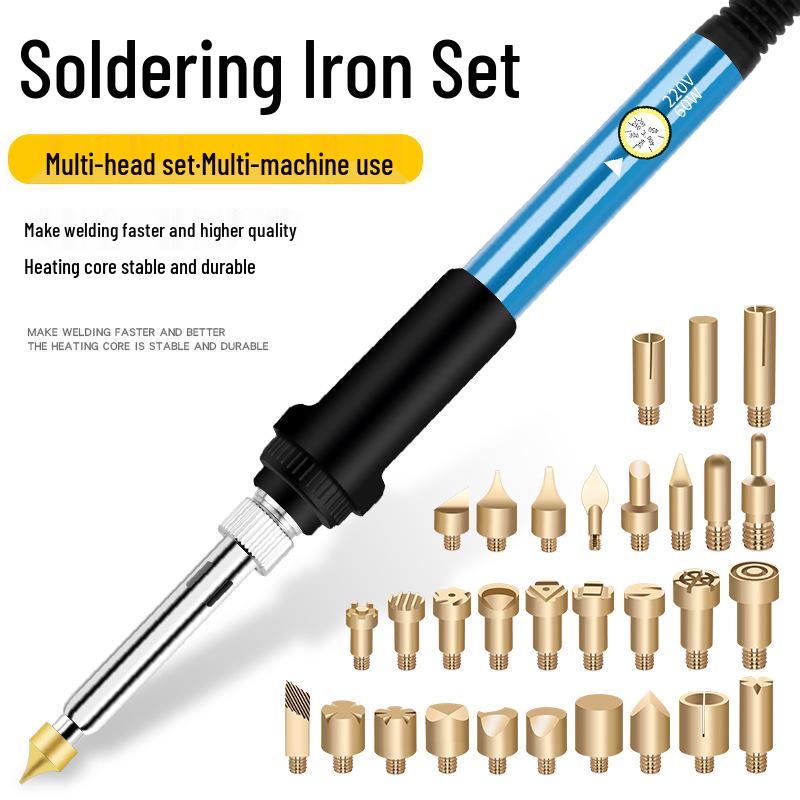 Набор из 71 ручки для пирографии с регулируемой температурой, соответствующих стандартам США/ЕС/Великобритании.