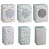 Waterproof Washing Machine Zippered Cover Dustproof Cartoon Protective Hood for Top/Front Load Washer Dryer Roller Case