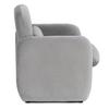Togo Gray Velvet Modern Lounge Armchair For The Living Room