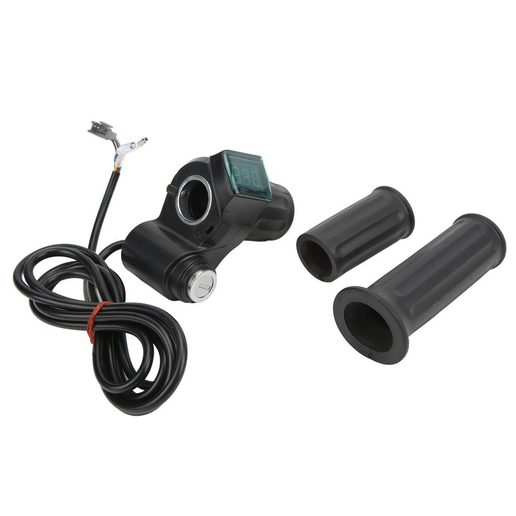 Электрический велосипед Twist Throttle Grip Set Универсальный регулятор скорости с дисплеем Правая половина ручки для