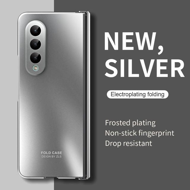 Модный складной чехол-сумка из стеклянной пленки с покрытием для Samsung Galaxy Z Fold 4 Fold5 Fold3 Fold4 Fold 5 3 2 Fold2, чехлы на весь корпус