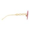 Louis Vuitton Logo Metal Pilot Sunglasses Women sunglasses Pink Z2981U