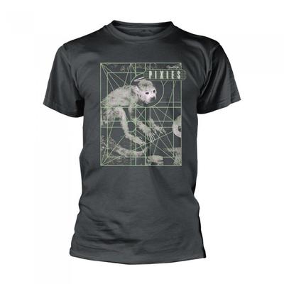 Pixies Унисекс Взрослая Футболка Monkey Grid