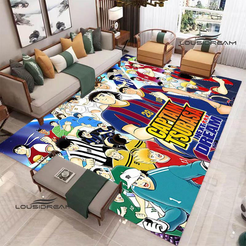 2026 Captain Tsubasa Cartoon carpet living room bedroom carpet balcony bathroom non-slip door mat photography props birthday gift
