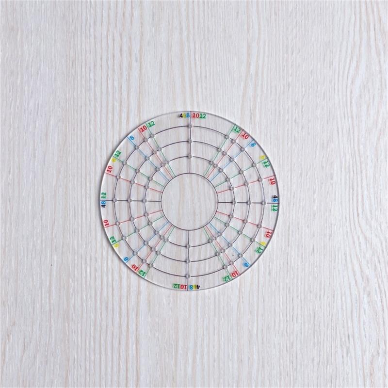 Round Clay Divider Set, 3 Piece Acrylic Pottery Circle Guide for Circle Marking, Shaping Practice, Handcraft Forming, and Studio Use