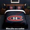 Montreal Canadiens Design Bed Bedding Set 1 Duvet Cover + 2 Pillowcases Soft Breathable Household Bed Linens