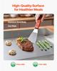 Commercial Electric Griddle, 655 x 400 mm, 4000W, 50-300°C Adjustable Temp Control, Stainless Steel Countertop Flat Top Grill with 2 Spatulas, 2