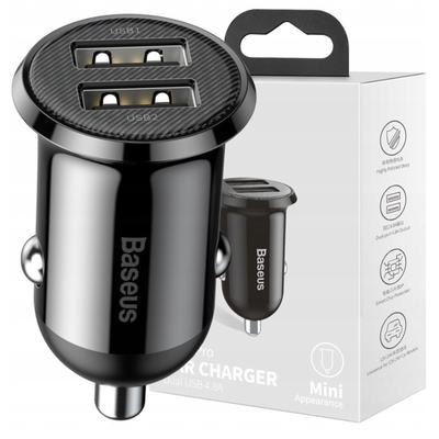 Автомобильное зарядное устройство Baseus Grain Pro 2x USB 4.8A (Черный)