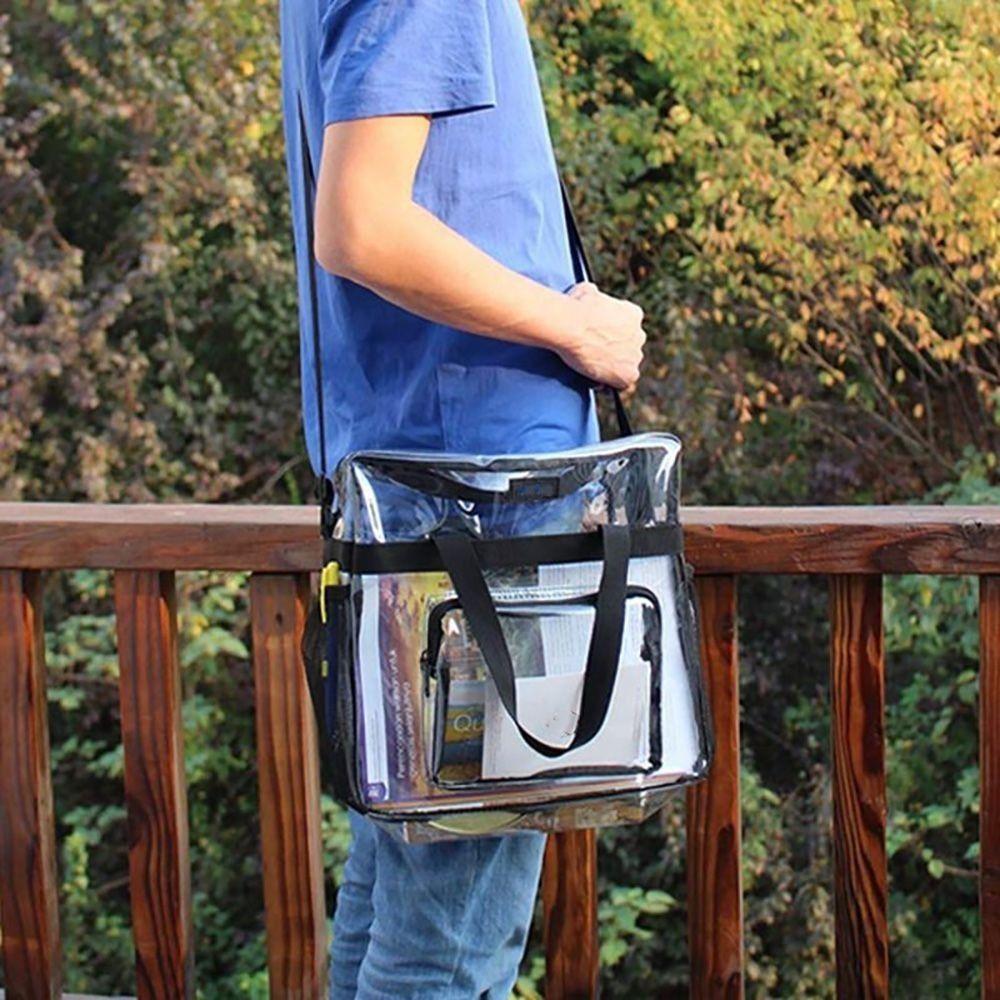 Stadium Approved Large Capacity Clear Bag Travel Mini Shoulder Bag Unisex Transparent Purse
