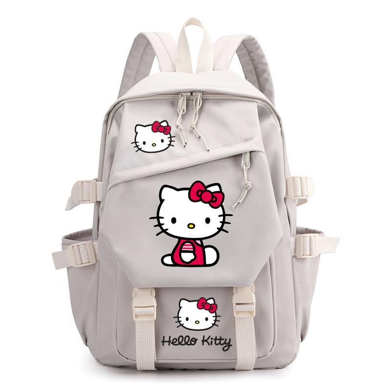 Hello Kitty School Backpack For Middle School And High School Fashionable Cartoon Nylon