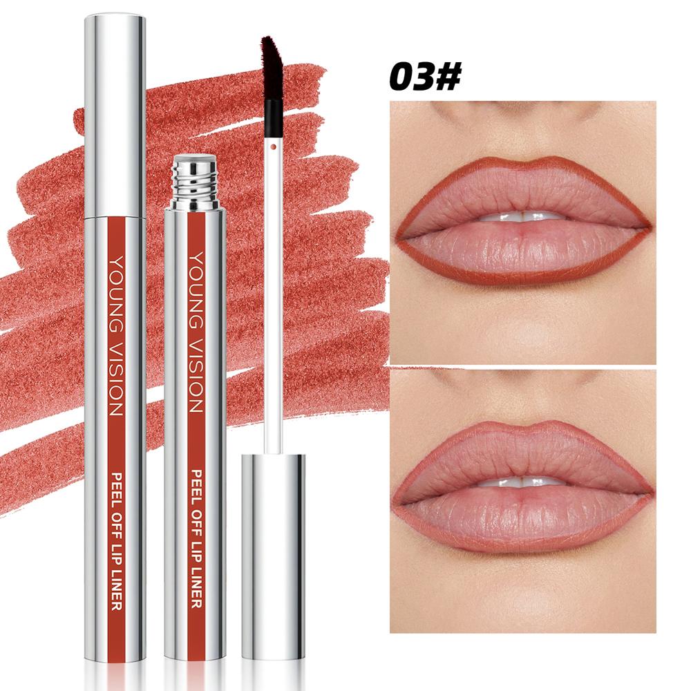 Карандаш для губ Tear-Off Peel-Off Lip Liner Матовый карандаш для губ с липучкой, не размазывается, карандаш для макияжа 3 цвета