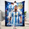 Lionel Messi Football Kings Crowns Blanket Durable Comfort Great For Couch Bedding Sofa Four Seasons Universal Warmthful Decor Best Holiday Gift For F