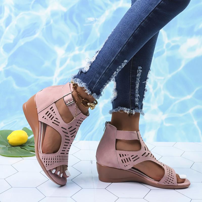 Summer New Sandals Women 'S High Heel Wedge Fashion Womens Shoes Comfort Luxury Sandals Women Designers Outdoor Beach Shoes