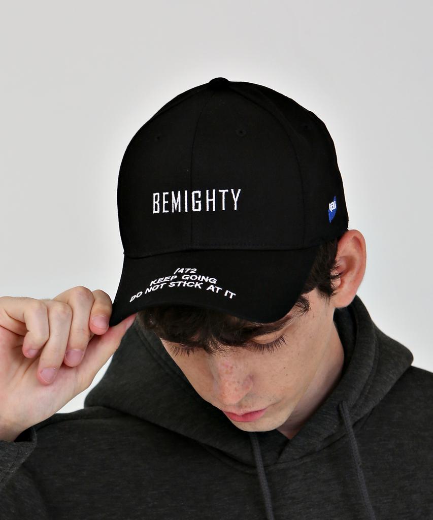 BEMIGHTY Кепка-бейсболка с вышивкой по краю Черная