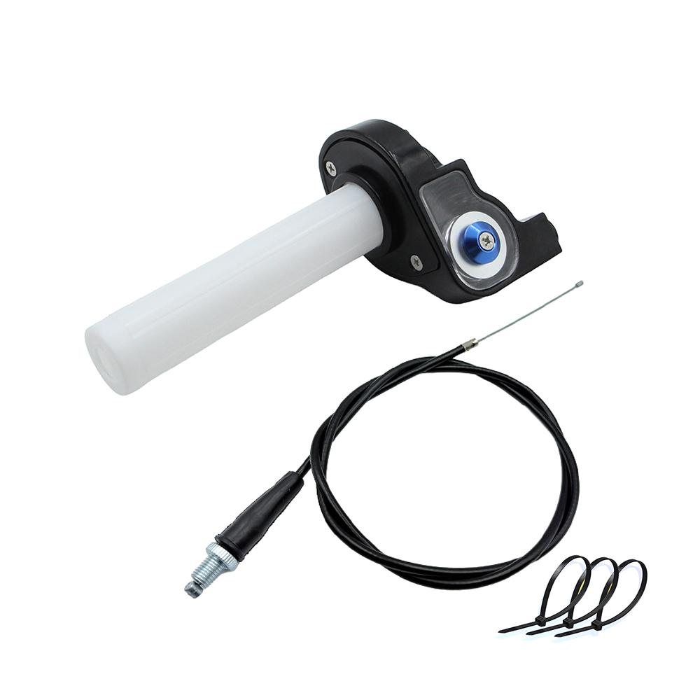 Motorcycle 7/8" 22mm Quick Twist Gas Throttle Handle Grips 1080mm Cable For Dirt Pit Bike Motocross ATV Modified Accessories