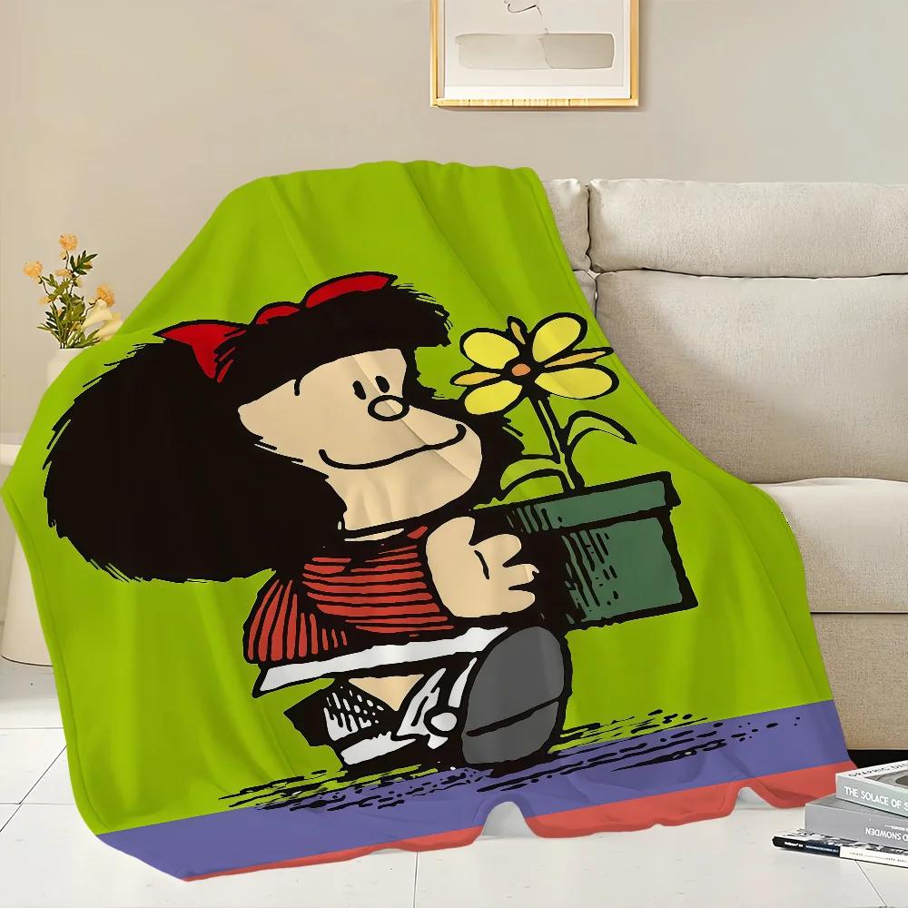 Warm Cozy Flannel Throw Blanket Soft Plush Cartoon Design for Living Room Sofa Bedroom Office Travel Perfect Gift