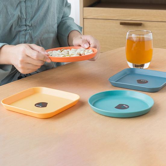 1 набор вертелов, легко моется, многоразовая 6-дюймовая тарелка для фруктов в японском стиле с подставкой для хранения, для ежедневного использования