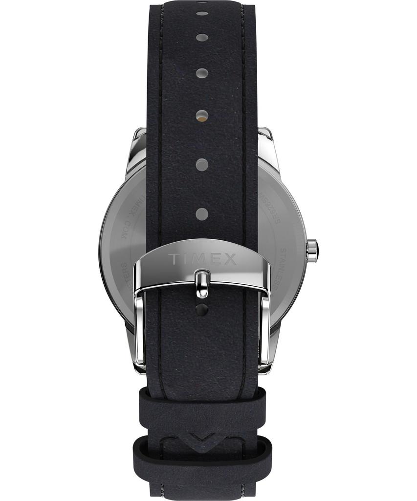 Часы Timex Men's Easy Reader, черный/серебристый/белый/C/35 мм. , 35 мм, легко читаемые часы.