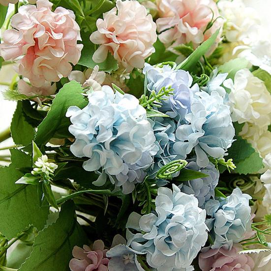 Цветочный горшок многоразовый яркий подарок красочный искусственный букет цветов для сада, офиса, кофейни