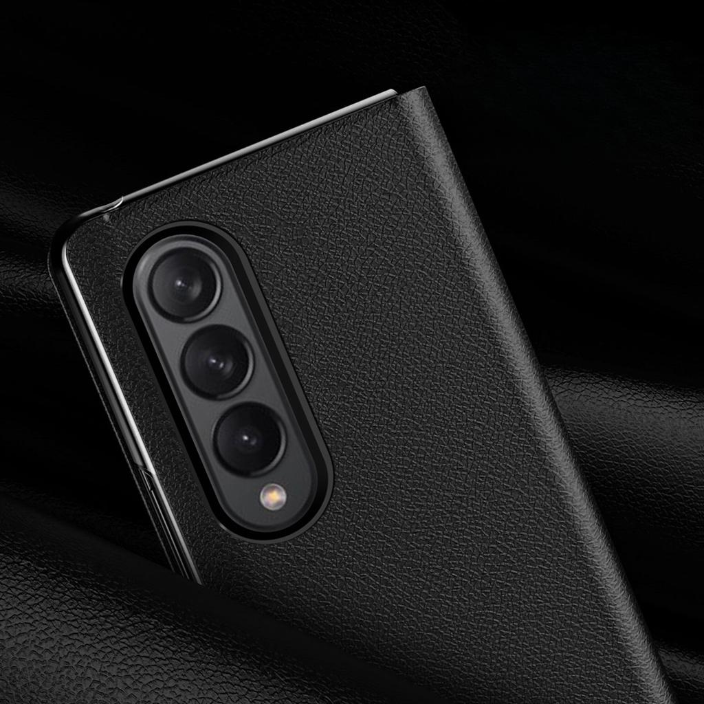Кожаный чехол с защитой от падения с полным покрытием для Samsung Galaxy Z Fold 4 3 Fold3 Fold4 5G Fold5 Fold2 Fold 2 5 со слотами для карт телефона Funda