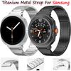 Металлический ремешок из титана для Samsung Galaxy Watch 8 40мм 44мм/Classic 46мм Прочный браслет для Galaxy Watch Ultra 47мм Аксессуары