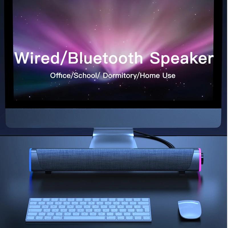 4D компьютерный динамик, стереозвук, сабвуфер, Bluetooth-динамик для ноутбука Macbook, ноутбука, ПК, музыкальный плеер, проводной громкоговоритель