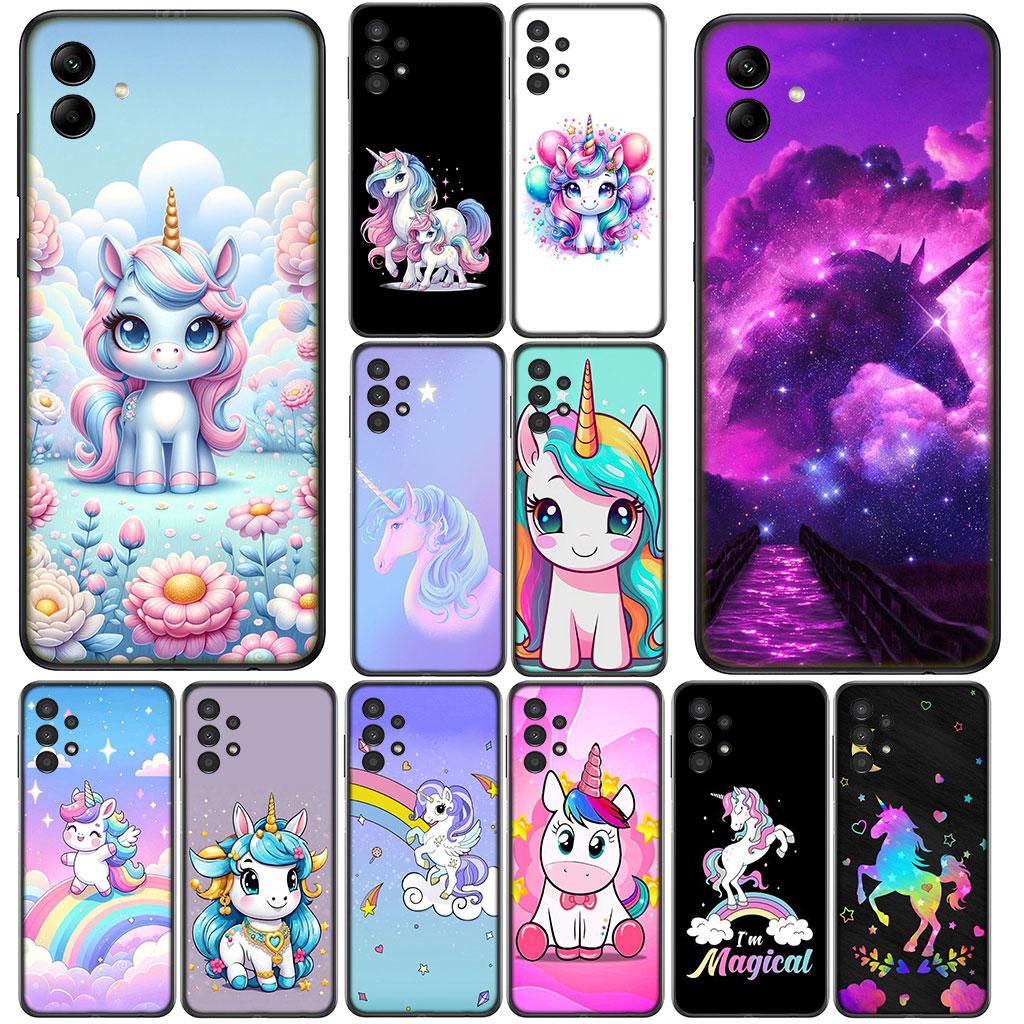 Wallpaper Unicorn Horse Casing Phone Cover for Samsung Galaxy S22 S21 S20 Fe Ultra S9 Plus + A13 A22 M21 M31 M55 M15 Case