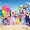 Мультяшное Полотенце M-My L-Little P-Pony для Кемпинга на Открытом Воздухе Пляжное Полотенце Супер Впитывающее Быстросохнущее Летнее Полотенце