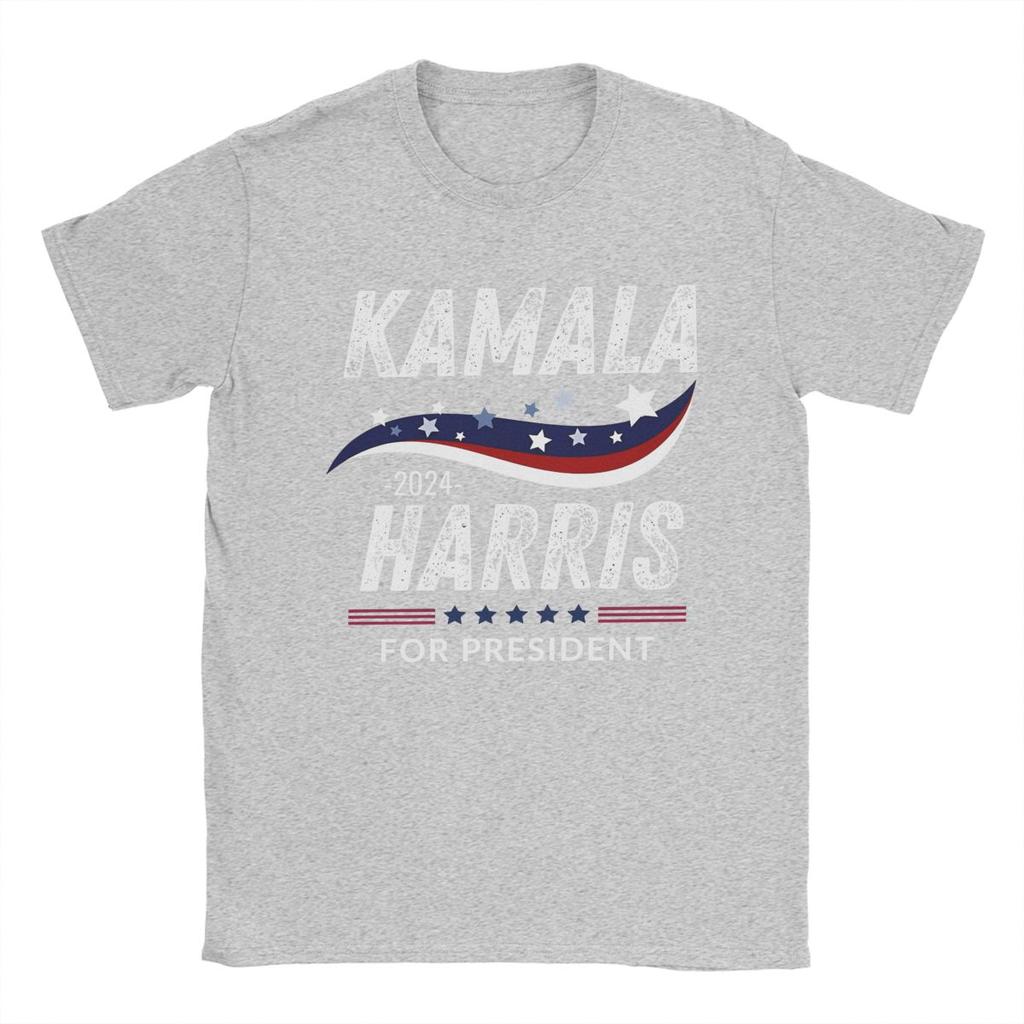 Kamala Harris President Election T Shirts Apparel for Men Women 100% Cotton Fun T-shirt Short Sleeve Tops Birthday Gift