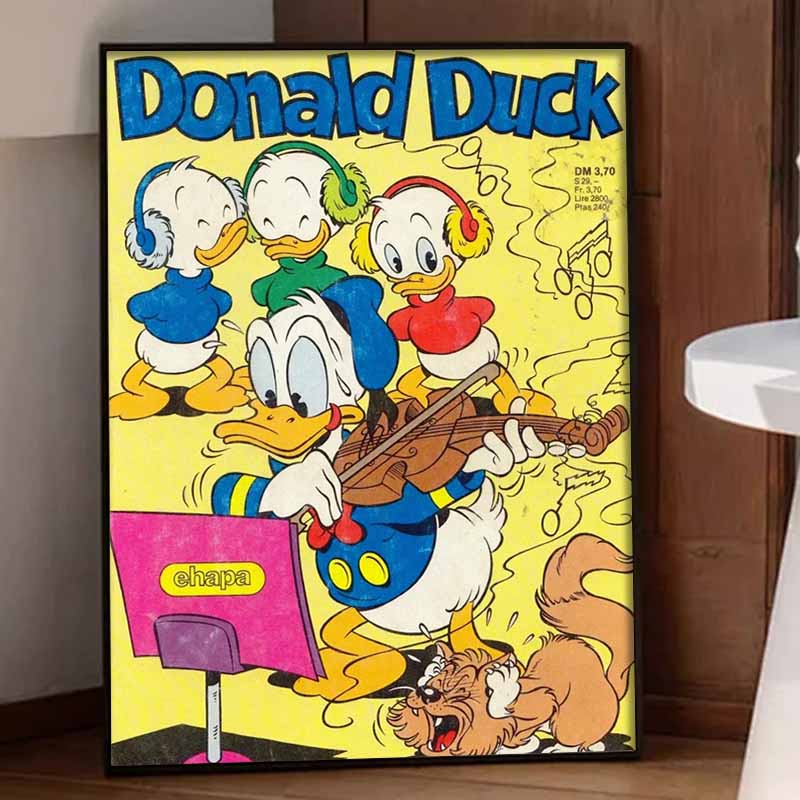 Disney Diamond Painting Kit  Donald Duck Music 5D DIY Home Decor and Craft Lovers Ideal Gift, Beautifully Designed