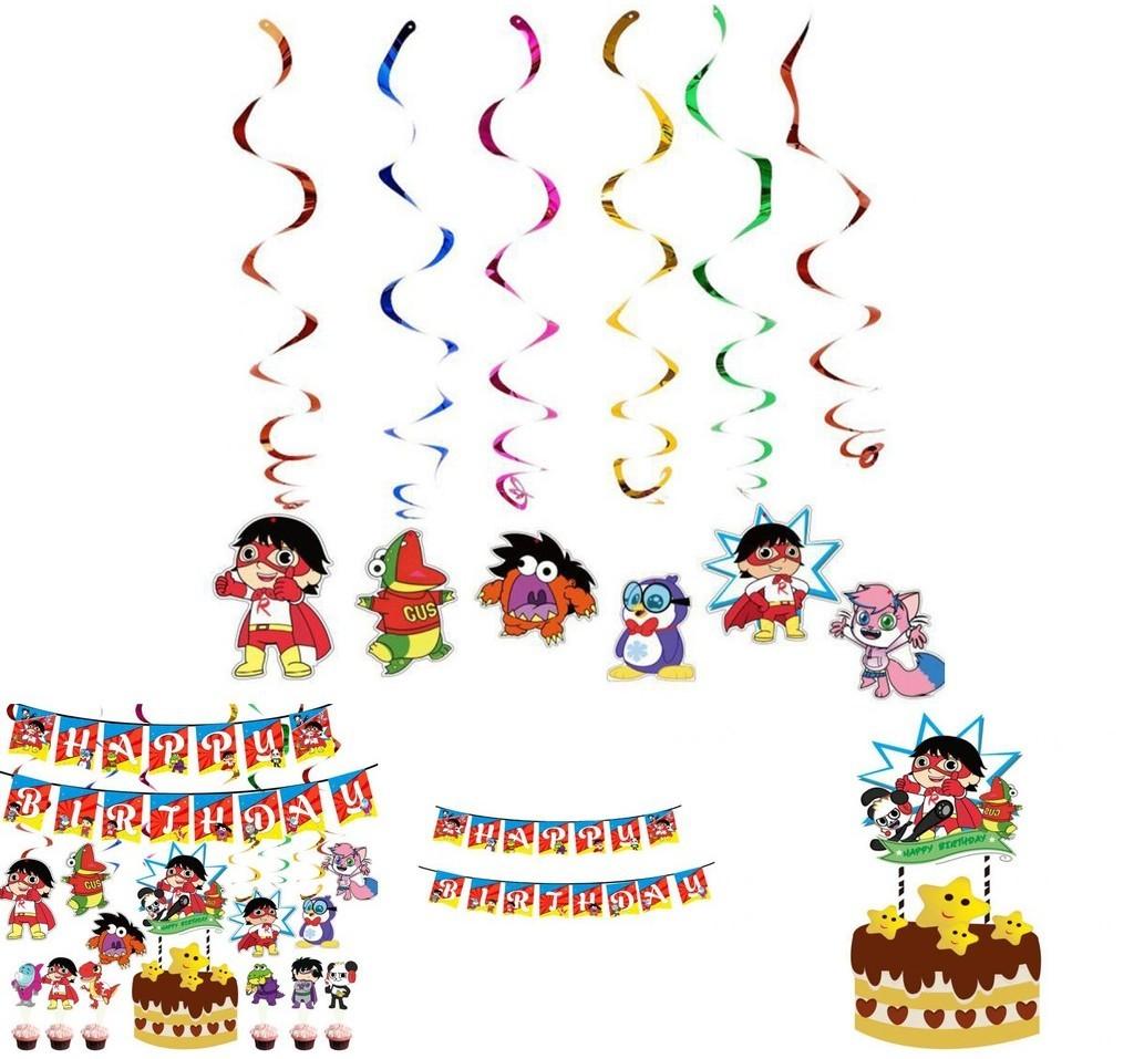Ryans Party World Decoration Tableware Paper Cup Plate Banners Kids Birthday
