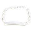 [H3884] - Silver Curb Chain 'Identity' 20 Cm 7 Mm