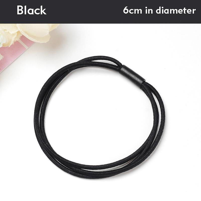 5Pcs/Lot Fashion Women Girls Rubber Bands Ponytail Holder Three-layer Elastic Hairbands Simple Solid Hair Accessories Scrunchie