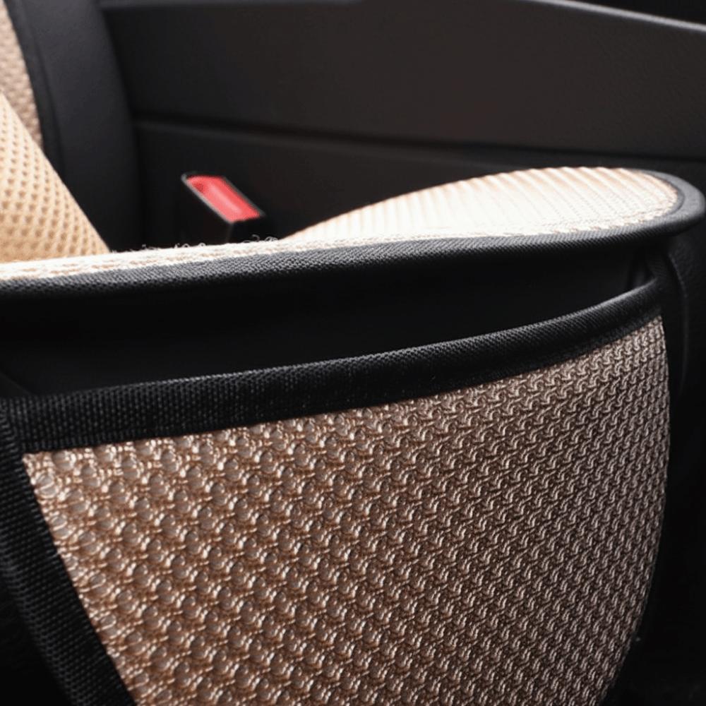 Ice Silk Material Ice Silk Car Seat Cushion With Storage Bag Ventilated Seat Cushion Summer Use