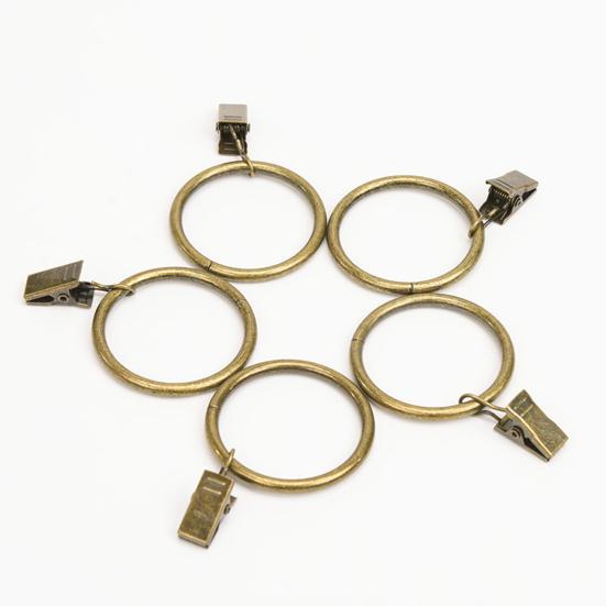 10 шт. прочные металлические зажимы для штор, простые в использовании, плавные, компактные, несущие кольца для штор