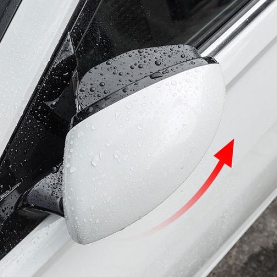 Car Rear View Side Mirror Rain Eyebrow Visor Carbon Fiber Cover Car Accessories