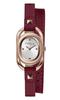 Watch FURLA STUDSINDEX Studded Index Silver Dial Stainless Steel Quartz Watch Jewelry Accessory WW00009001L3 Red [Furla] 28.5MM Women's [Item]