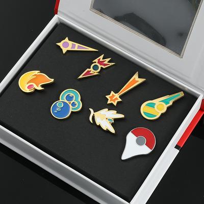 Горячая Распродажа, Металлический Значок Pokémon, Набор Pokémon, Изысканная Коробка, Подарочная Булавка-Брошь
