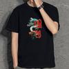 Summer Men's Short-sleeved T-shirt Trendy Fashion Loose All-match Printed Men's Top T-shirt