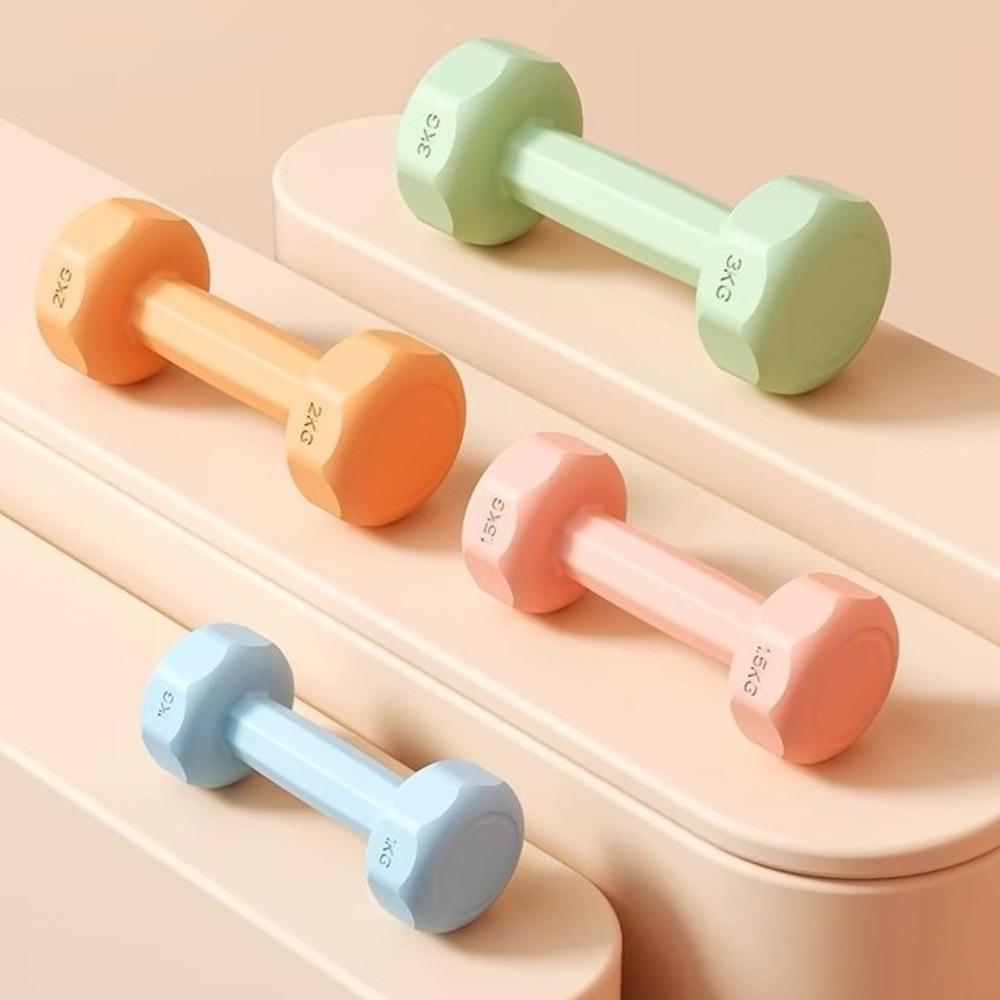 ПВХ Фитнес Набор гантелей 1 кг Маленькая гантель Высококачественная гиря Домашнее оборудование
