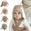 Шапочки для защиты ушей младенцев с длинными ушками, милая детская шапочка-боннет, корейская детская фетальная шапочка, реквизит для фотосъемки