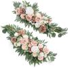 2 Pcs Silk Flowers Artificial Arch Flowers Foam Flowers Wedding Arch Floral Arrangements for Wedding Ceremony Backdrop Reception Table Decoration