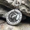 Винтажное ожерелье Zodiac с подвеской знака зодиака для Овна, Тельца, Близнецов, Рака, Льва, Весов и Скорпиона - Мужские украшения