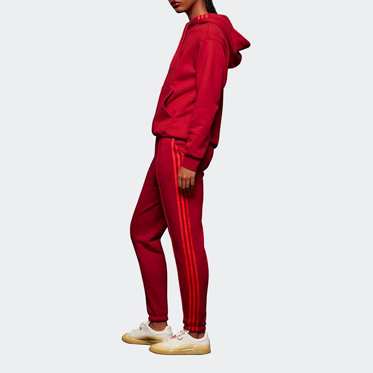 adidas Спортивные штаны совместного бренда Ivy Park с полосками по бокам и манжетами на шнурке. Низ унисекс, красный HI1959