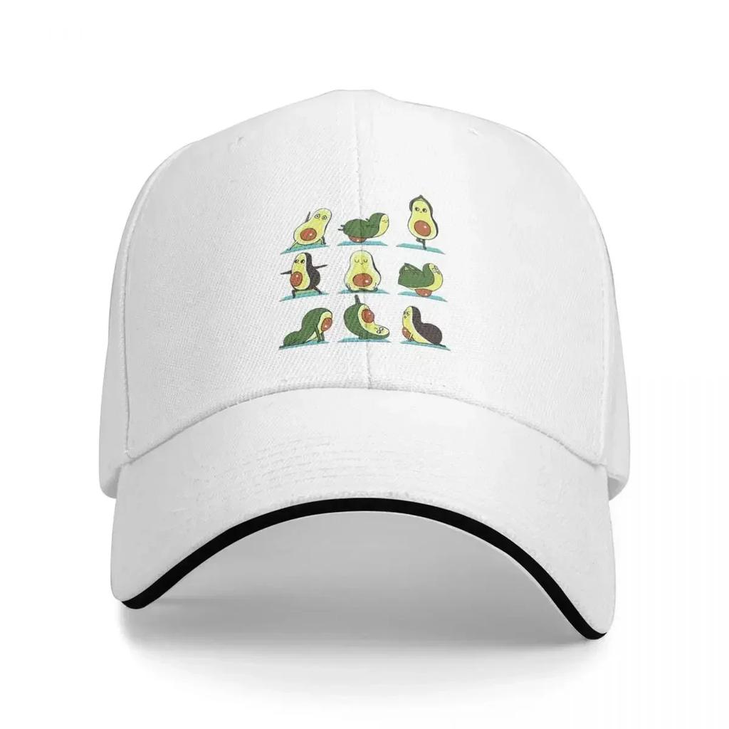 Avocado Yoga Cap Fashion Casual Baseball Caps Adjustable Hat Hip Hop Summer Unisex Baseball Hats Customizable Polychromatic