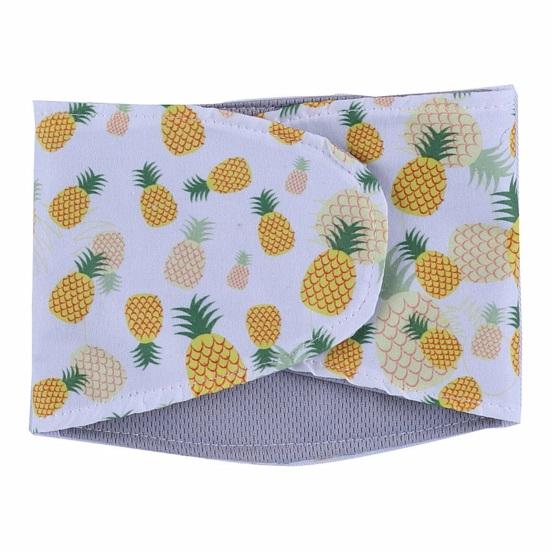 Pet Physiological Pants Adjustable Leakproof Male Dog Belly Band Diapers Breathable Fast Absorption Cartoon Pattern Machine Washable Sanitary Pants