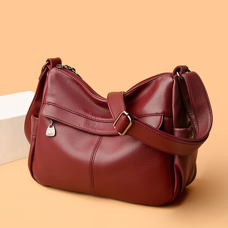 Women's Bag Luxury Soft Leather Women's Shoulder Bag Large Capacity Autumn New Mother Bag Crossbody Bag Women