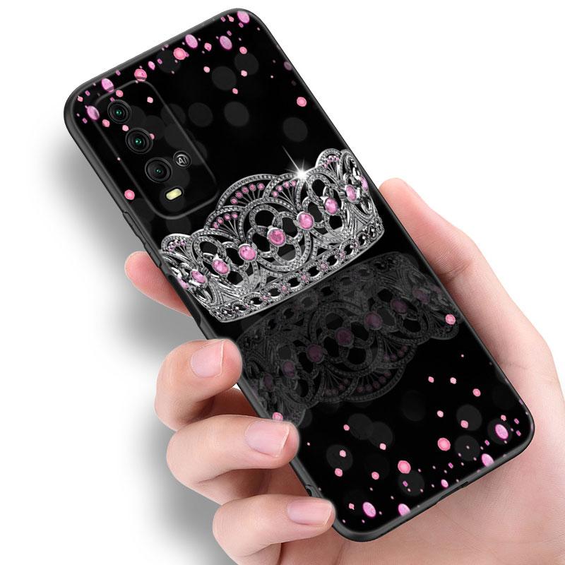 Чехол для телефона Crystal Diamond для Xiaomi Redmi Note 5 6 9T K20 K40 K50 Pro 7A 8A 9A 9C 9i 10A 10C A1 S2 Мягкий черный чехол из ТПУ