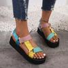 Large Size Sandals 2025 Summer New Platform Beach Shoes Sandals Velcro Women's Shoes 43