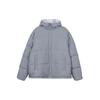 Reversible Sports Casual Loose Long Sleeve Down Jacket Men Outerwear Light-Gray IS0358
